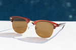 Load image into Gallery viewer, Clubmaster Style Sunglasses for Sale Canada - Red Frames
