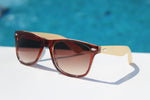 Load image into Gallery viewer, Bamboo Arm Sunglasses - Wood Style Sunglasses for Sale Canada
