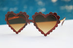 Load image into Gallery viewer, Children’s Heart Shaped Sunglasses for Sale Canada - Red Frame
