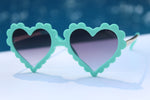 Load image into Gallery viewer, Children’s Heart Shaped Sunglasses for Sale Canada - Mint Frame
